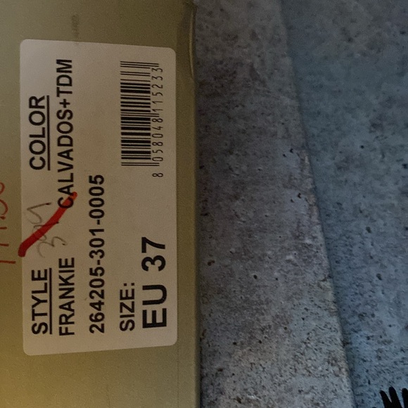 A.S.98 Frankie Studded Tan Leather Buckled Booties - Size 37 / New in Box - Picture 11 of 11